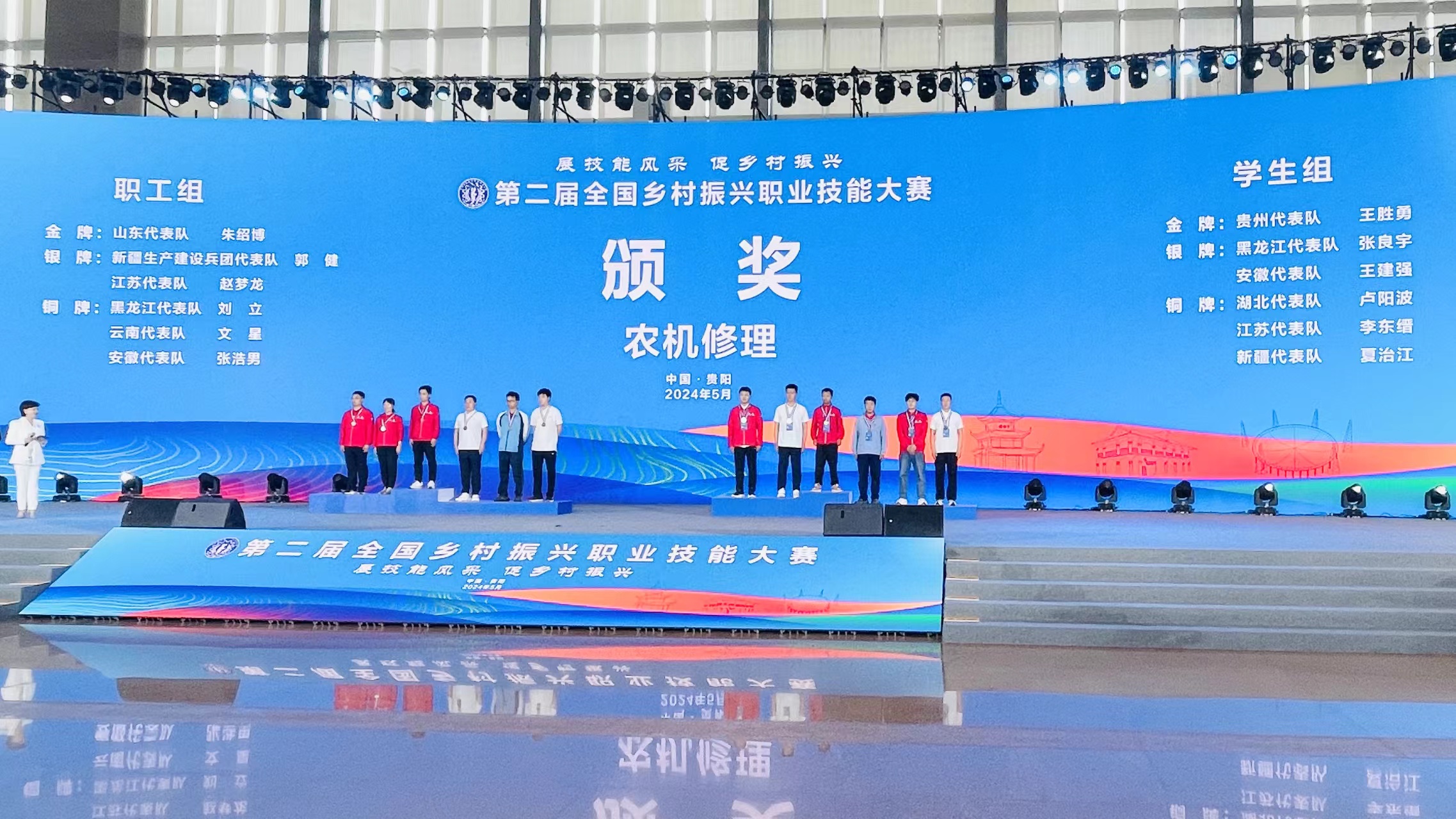 新疆石河子职业技术学院教师郭健在第二届全国乡村振兴职业技能大赛喜获银奖